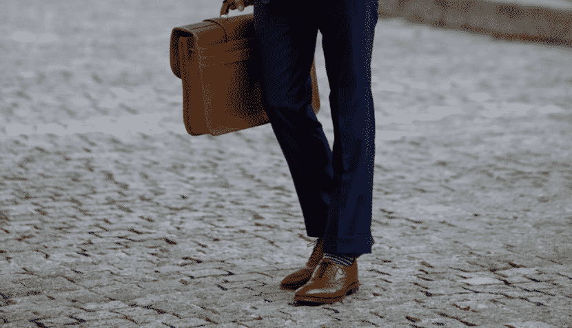 Businessman wearing Brown shoes