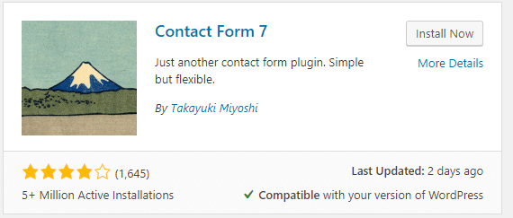 Contact Form 7 plugin