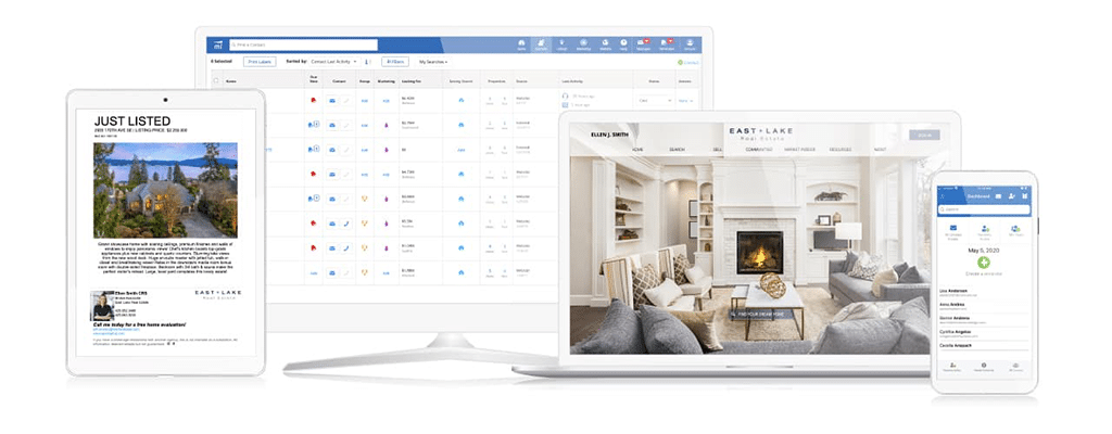 Market Leader interface on different devices