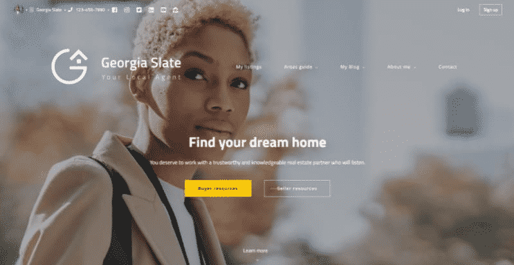 Placester website sample - Georgia Slate